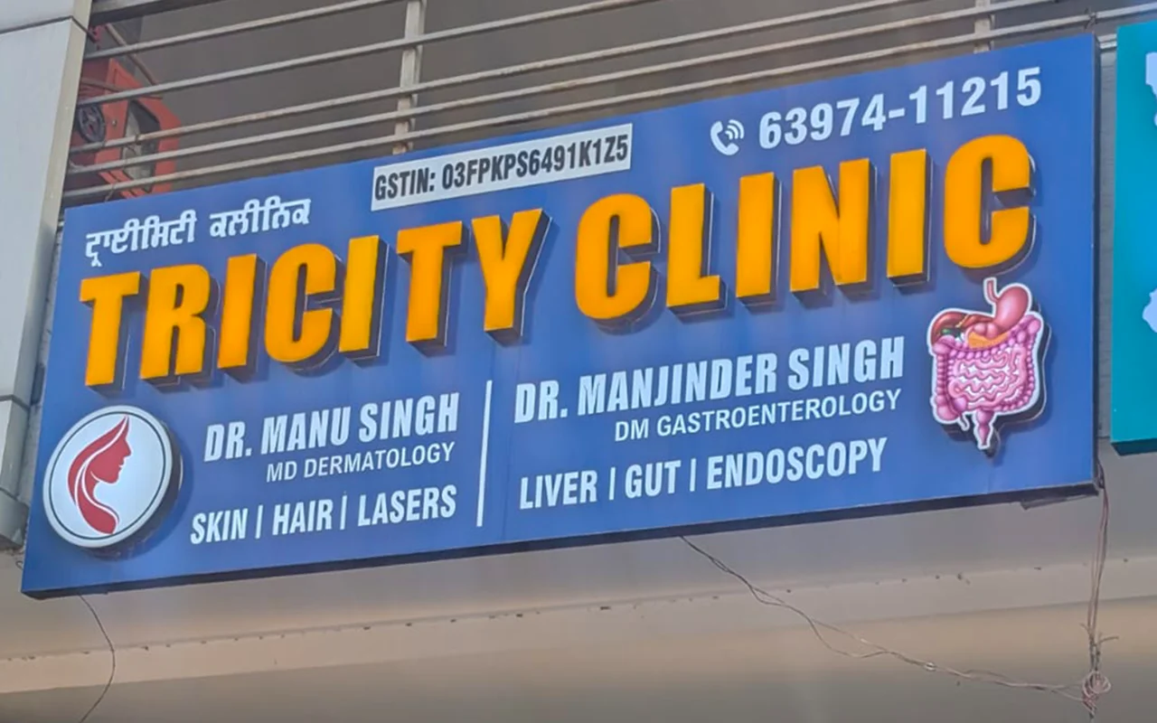Tricity Clinic Zirakpur exterior banner